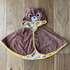 ミキハウス　ポンチョ　くま　バスタオル