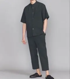 ユナイテッドアローズ　バンドカラーシャツ＆イージーパンツ セットアップのサムネイル
