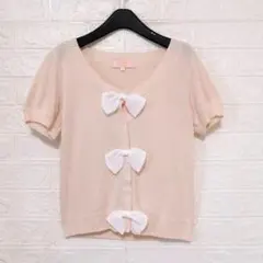 MINIMUM MINIMUM リボン付き パイル カーディガン　2