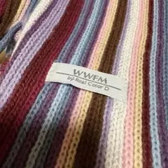 WWFM ストライプ マフラー マルチカラー