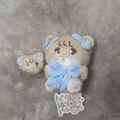 mikko マスコット　前髪ピン　セット　ラテ