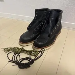 美品☆CHIPPEWAのワークブーツ☆ブラック系　約24.0cmのサムネイル