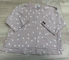 フィス　ピンク ドットカットソー 100