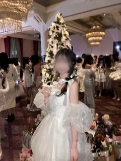 ホワイト カラードレス