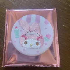 イオン限定 マイメロディ シークレット刺しゅう缶バッジ
