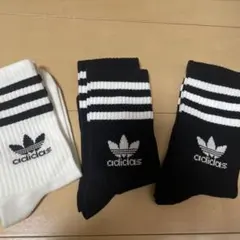 adidas ストライプソックス 3足セット
