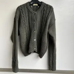 ATELIER SAB オリーブグリーン カーディガン