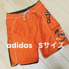 adidas Sサイズ　ショートパンツ オレンジ色