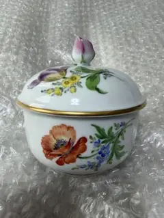 限定値下】マイセン、ボンボニエール 五つ花と昆虫金彩縁 - メルカリ