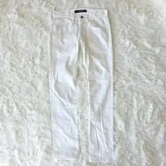 BACK NUMBER 白デニム スキニー M ストレッチ 美脚 ホワイトのサムネイル