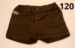 ☆【120】キッズ　女の子　ショートパンツ　AIMABLE　カーキ　オリーブ