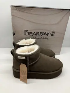 085） 新品 BEARPAW ベアパウ 撥水防汚加工 ムートンブーツ 22cm