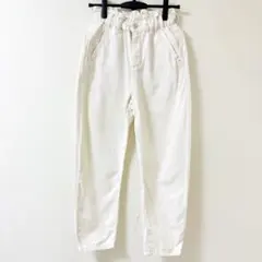 ZARA ザラ ペーパーバッグ ハイウエストデニム ホワイト34 S相当