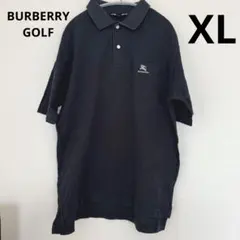 BURBERRY GOLF ブラック ポロシャツ XL メンズ 黒 チェック