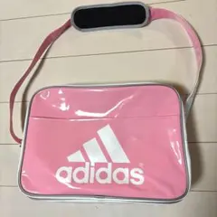 底値★アディダス エナメルバッグ　ピンク