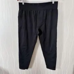 【3XL】大きいサイズ レギンス スパッツ 黒 ハイウエスト マチあり 伸縮性◎