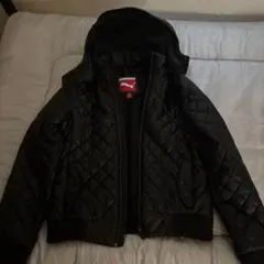 Puma Ferrari キルティングジャケット L ブラック