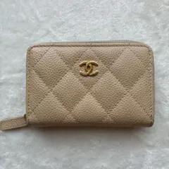 シャネル　コインケース　マトラッセ　キャビアスキン