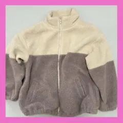 COLZA フリースジャケット ボアジャケット　　 2トーン Lサイズ