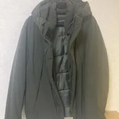 NIKO AND... フード付きダウンジャケット Lサイズ オリーブグリーン