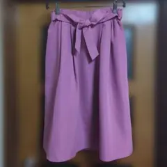 ロペピクニック フレアロングスカート 38　春夏 ピンク系