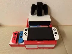 Nintendo Switch(有機ELモデル)ホワイト 追加ジョイコン付き美品