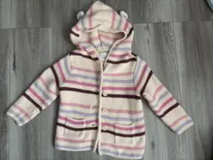 GAP ボーダー　フード付きカーディガン　これからの時期に！！ギャップ