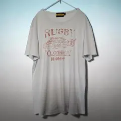 Ralph Lauren RUGBY　クルーネックT　ライトブルー　M　古着のサムネイル