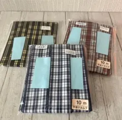チェック柄リボンセット（3種）