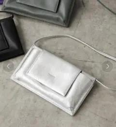 【美品】ear PAPILLONNER モバイルウォレット横型ショルダーバッグ