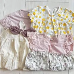 【まとめ売り】夏用　女の子　ベビー　ロンパース　80cmサイズ　合計7点セット