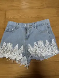 DaTuRa レース装飾 ショートパンツ