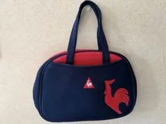 le coq sportif ゴルフ ラウンドバッグ ポーチ ネイビー×レッドのサムネイル
