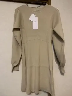 mystic リブニットミニワンピース