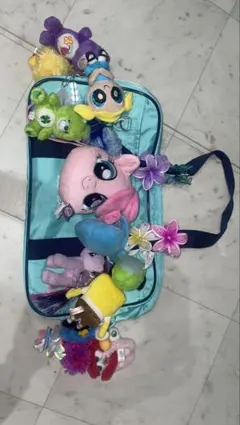 WORLD PEGASUS バッグライトブルー ミントグリーン ストラップ付き