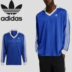 アディカラー ピケ サッカー長袖Tシャツ / アディダスオリジナルス　ブルー