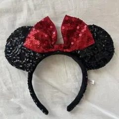 ミニーマウス カチューシャ スパンコール
