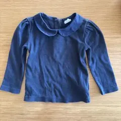 【GAP】ネイビー　丸襟トップス