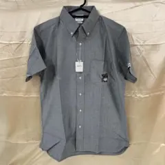 アヌビス 刺繍ショートスリーブシャツ グレー Mサイズ