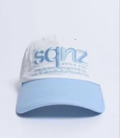 SEQUENZロゴ刺繍キャップ / sqnz logo cap ライトブルー