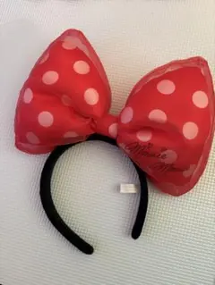 ミニーマウス リボンカチューシャ 赤