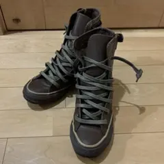 美品【converse】ハイカットスニーカー ブーツスニーカー グレンチェック