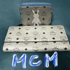♩MCM財布2点セット(^^)韓国人気　シルバー♩のサムネイル