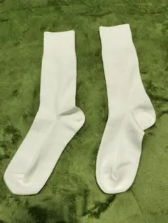 ​【1回着用】ユニクロ ソックス ホワイト 25-27cm 結婚式 挙式 新郎