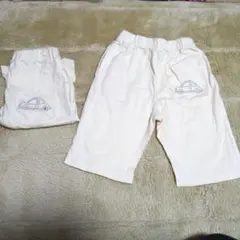 『あんじゅ様専用』　2点セットpetit main車刺繍ハーフパンツ 120cm