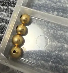 金メッキor18金ビーズ4個セット