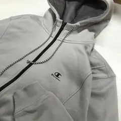 Champion ジップアップ パーカー ポリ メンズL