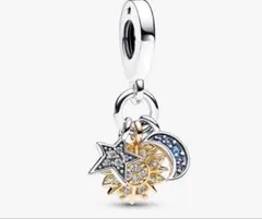 PANDORA サン&ムーン 太陽 月 分割 ダングルチャーム ペア - メルカリ