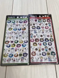 馬*郎様 ボンボンドロップシール　スヌーピー　SNOOPY ２枚セット　正規品