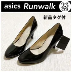新品 asics Runwalk ランウォーク ブラック パンプス 23 本革
